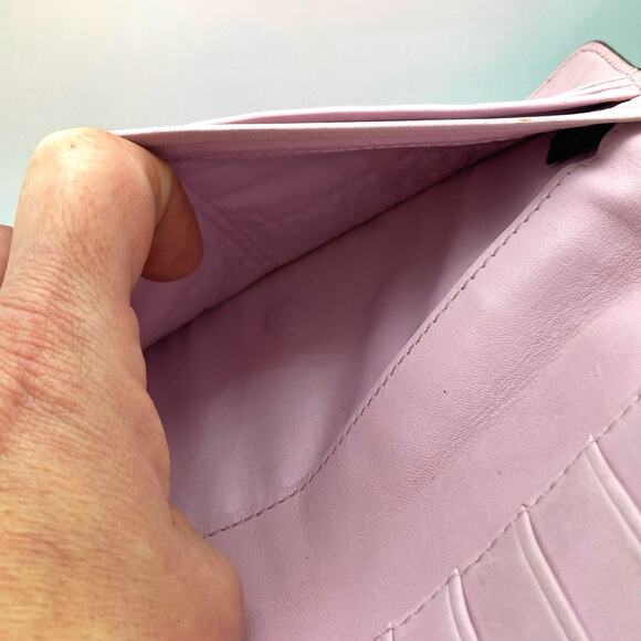 Coach Polished Leather Wallet | Gold Hardware | Blush Brown Bifold Holiday Gift - Picture 13 of 15